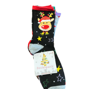 Bundle Sockopath Holiday Crew Socks 5 Pair